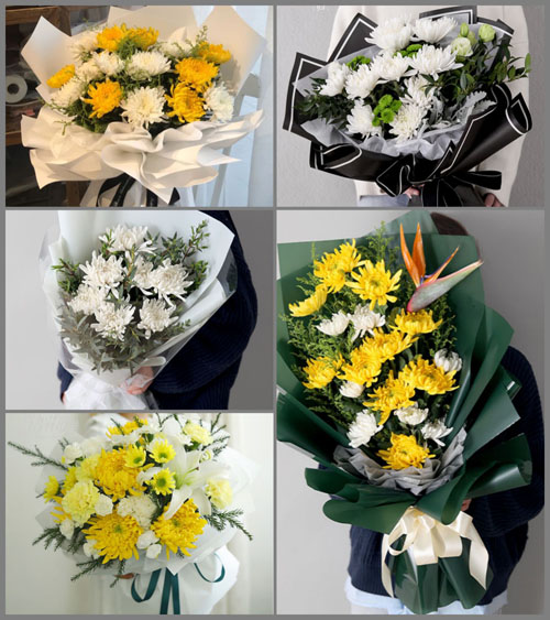 山东青岛即墨市移风店镇湍湾西北村白事花束代送